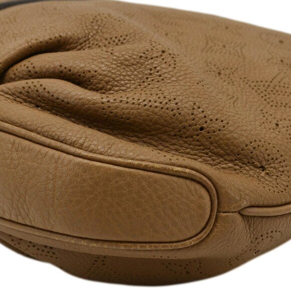 LOUIS VUITTON Selene PM Mahina Leather Tote Shoulder Bag Tan - Picture 7 of 12